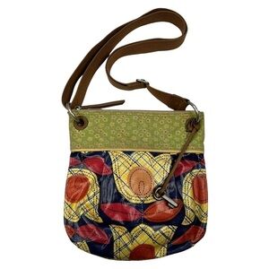 Fossil KeyPer Crossbody Handbag in Tulip Coated Canvas